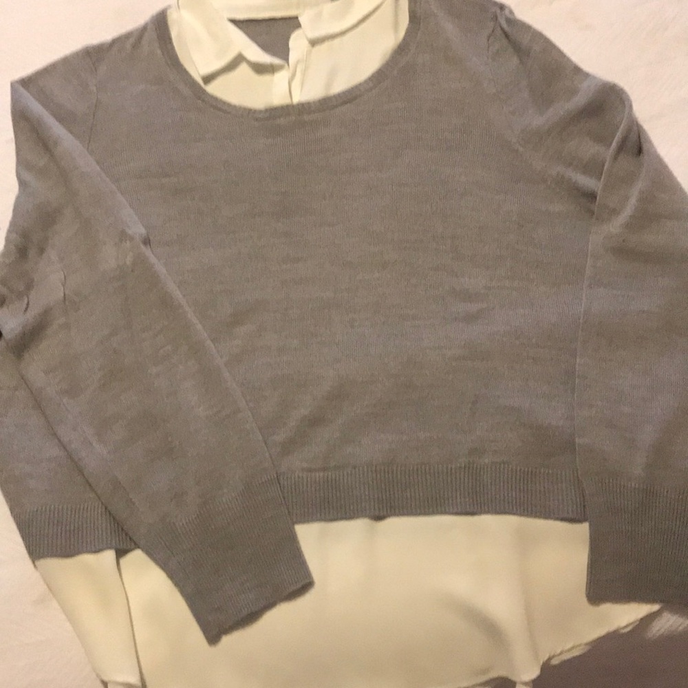 Sweater - grey twofer